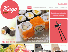 Tablet Screenshot of kugosteakhouse.com